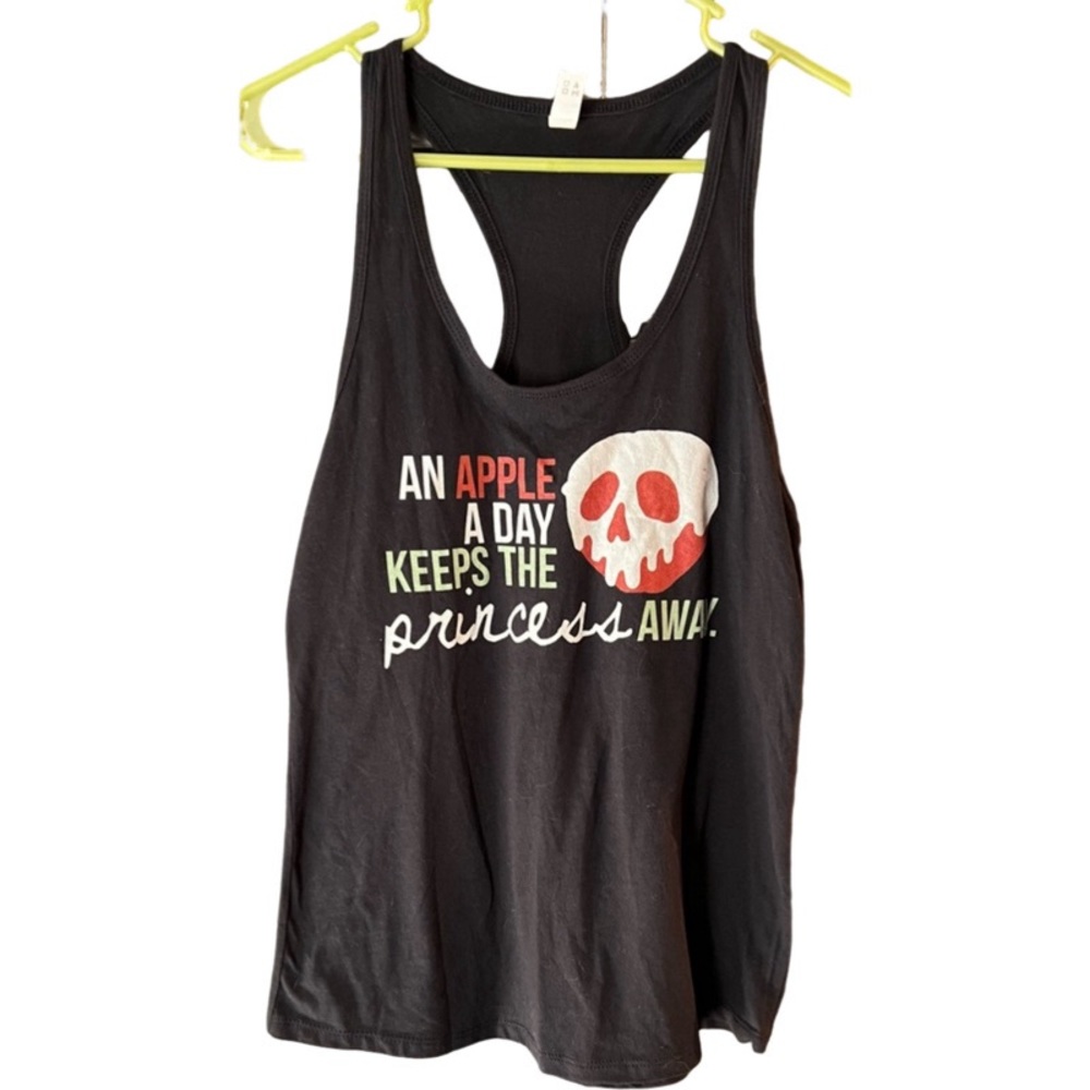 Racerback tank Disney inspired ‘An Apple a Day Keeps The Princesses Away’